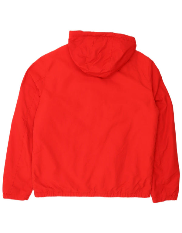 Jaqueta bomber masculina com capuz Benetton UK 38 médio vermelho esportivo