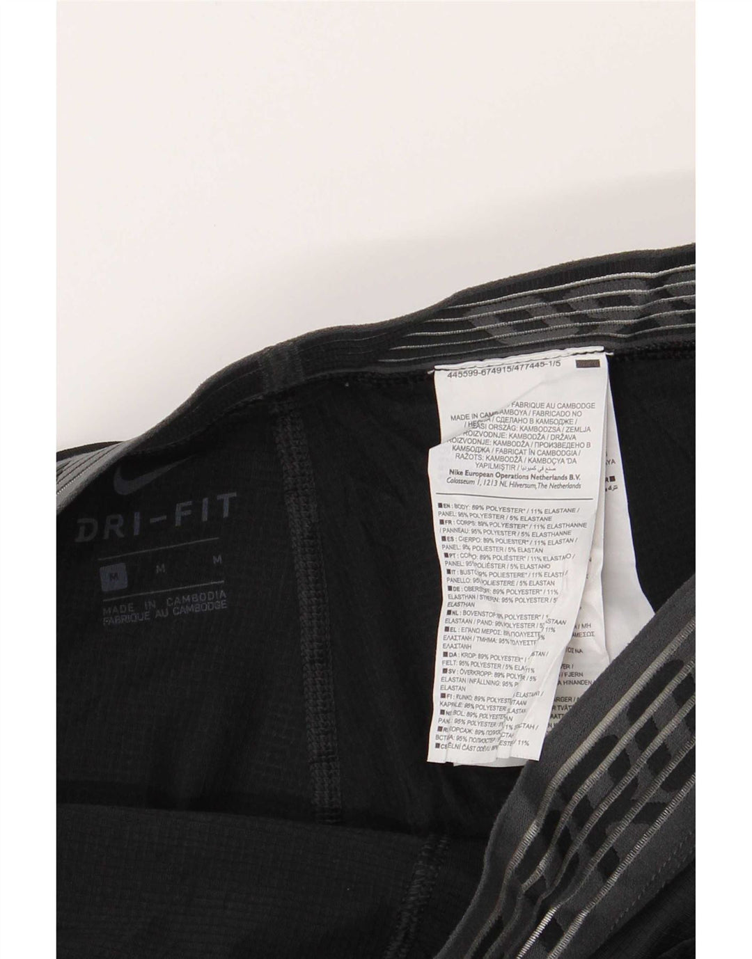 Leggings Nike Dri Fit Graphic Masculino Médio Preto Poliéster