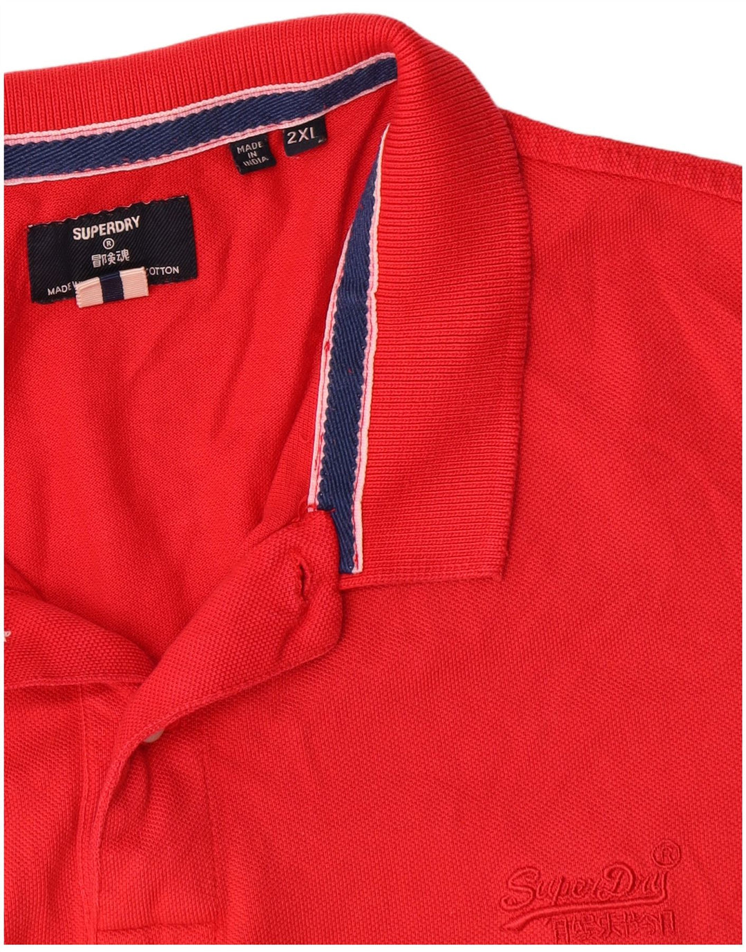 Camisa polo masculina Superdry 2XL algodão vermelho