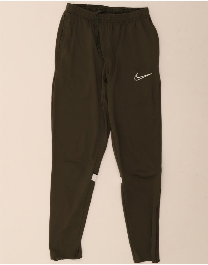 Calça Nike Masculina Dri Fit Treino Médio Cáqui Colourblock Poliéster