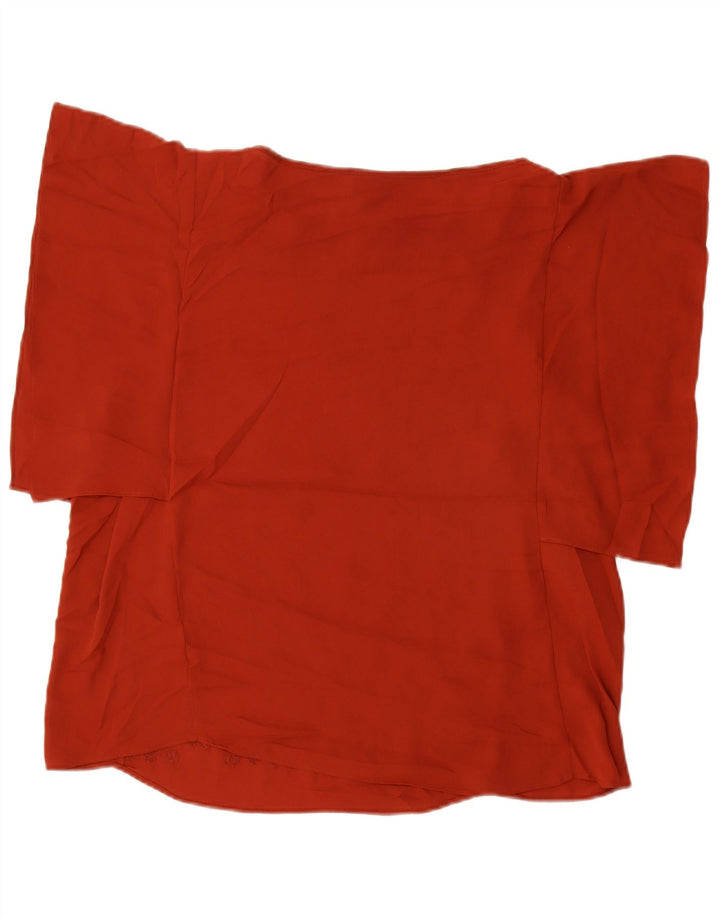 Blusa feminina MOSSIMO Batwing UK 18 XL marrom geométrico poliéster