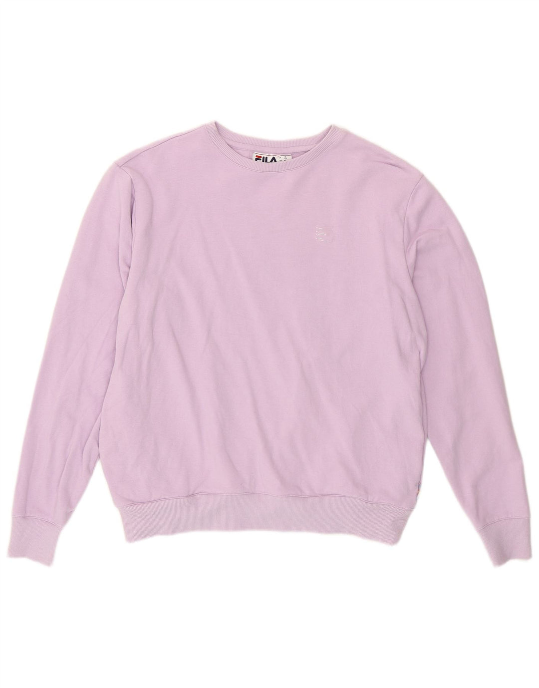 Fila moletom feminino jumper UK 14 médio algodão roxo