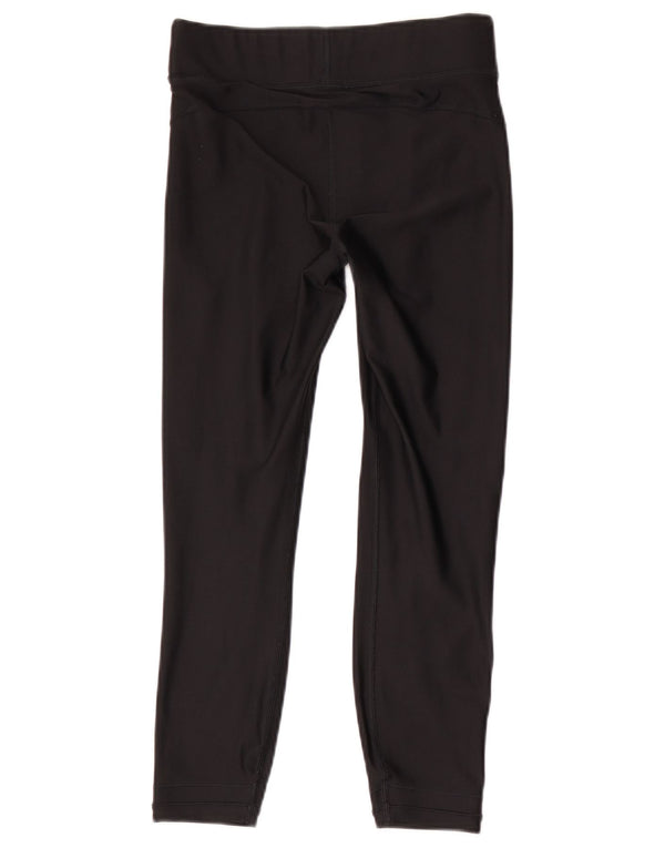 Under Armour Womens Heat Gear Crop Leggings Reino Unido 8 Pequeno Preto