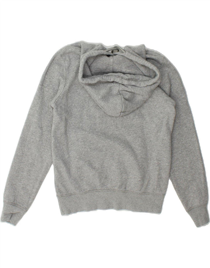 CHAMPION Womens Graphic Hoodie Jumper UK 10 Small Grey Cotton Vintage Champion and Second-Hand Champion from Messina Hembry 