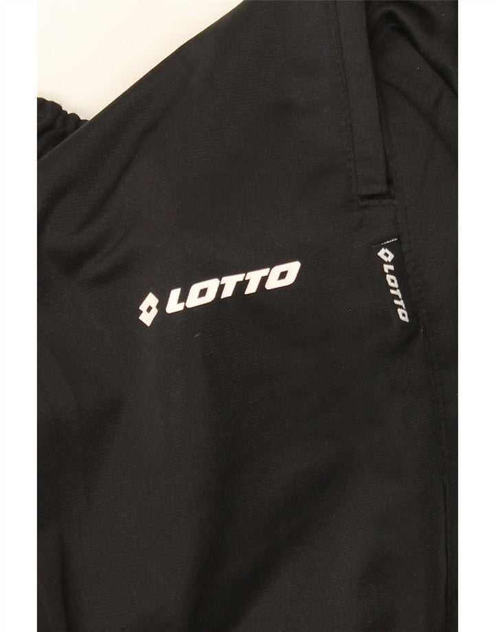 Calça de treino feminina Lotto Joggers UK 16 grande poliéster preto