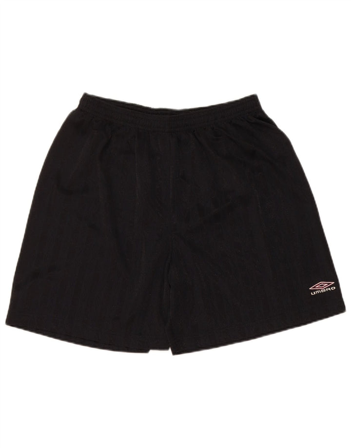 Shorts esportivos masculinos UMBRO grandes listrados pretos