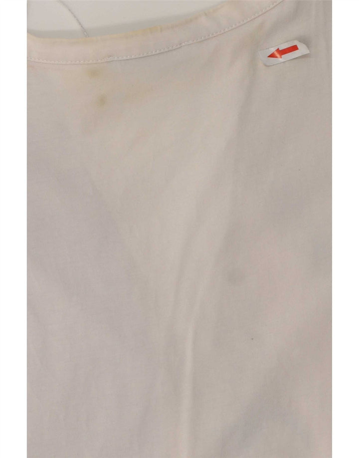 Vestido feminino Zara Oversized Shift UK 10 pequeno bloco colorido branco
