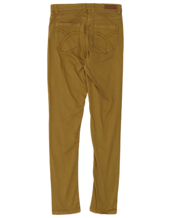 Calça feminina casual justa DACK'S IT 44 médio W30 L30 algodão cáqui