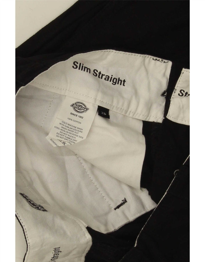 Shorts cargo masculino Dickies W28 pequeno algodão preto