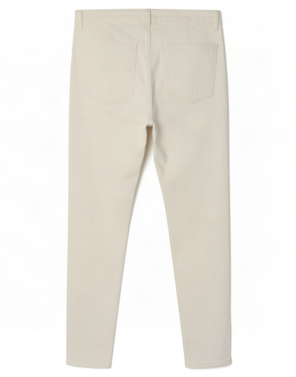 Calça feminina casual skinny Zara EU 44 XL W34 L27 branca