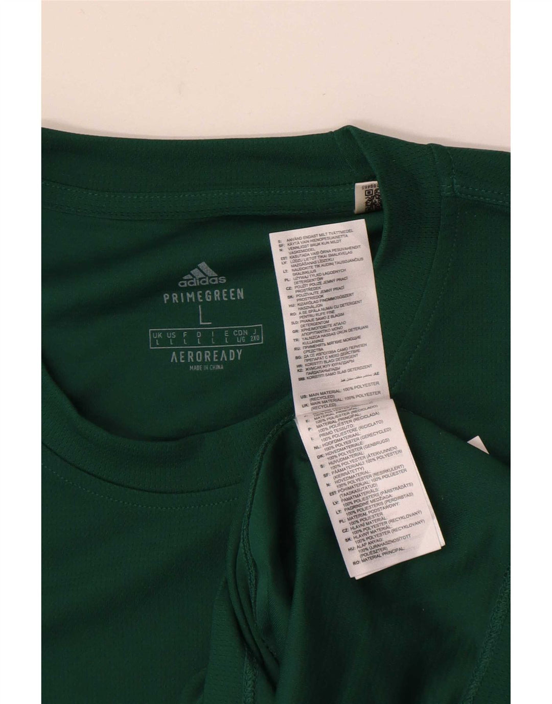 Adidas Mens Aeroready Camiseta Top Grande Poliéster Verde