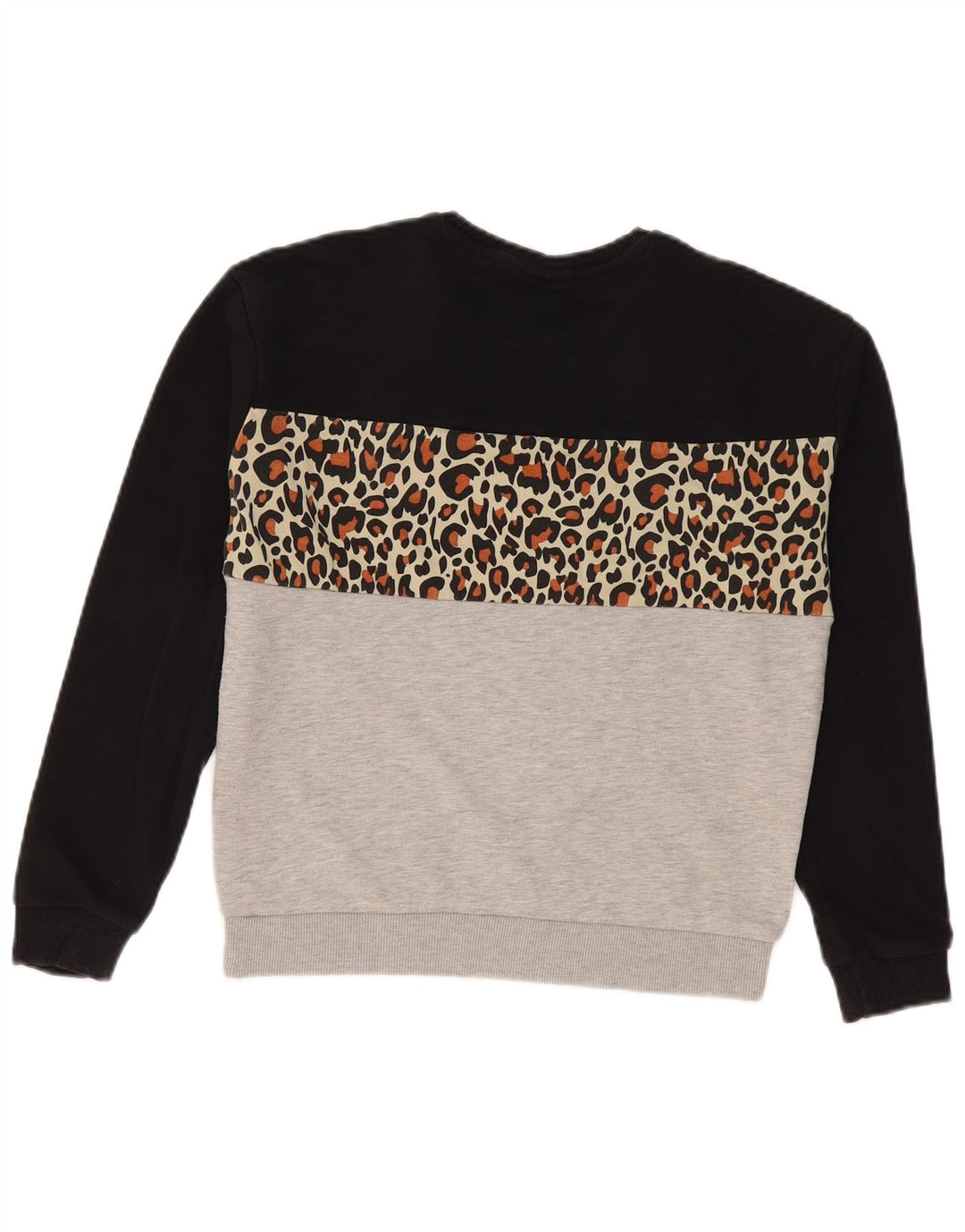 Fila Womens Graphic Sweatshirt Jumper UK 10 Pequeno Multicolorido