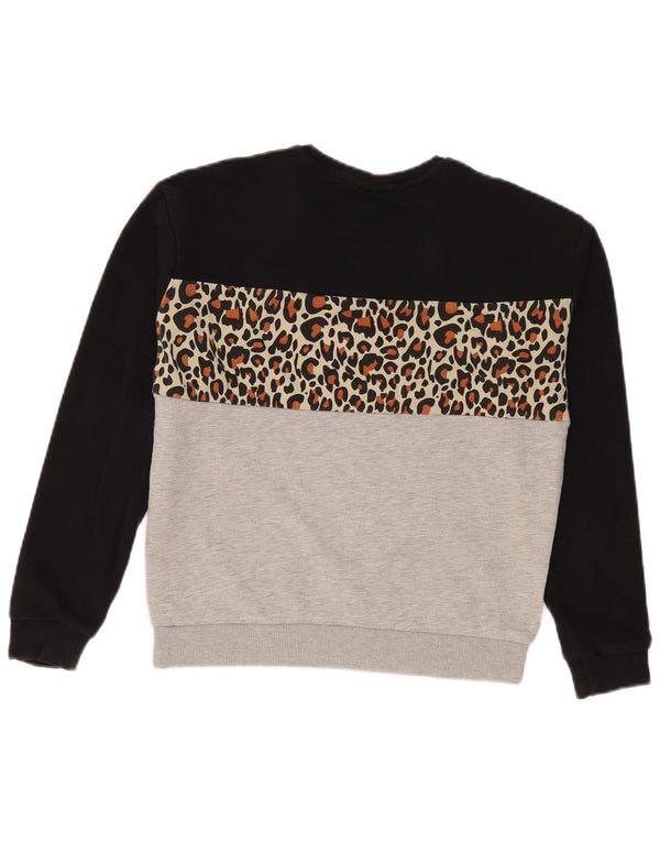 Fila Womens Graphic Sweatshirt Jumper UK 10 Pequeno Multicolorido