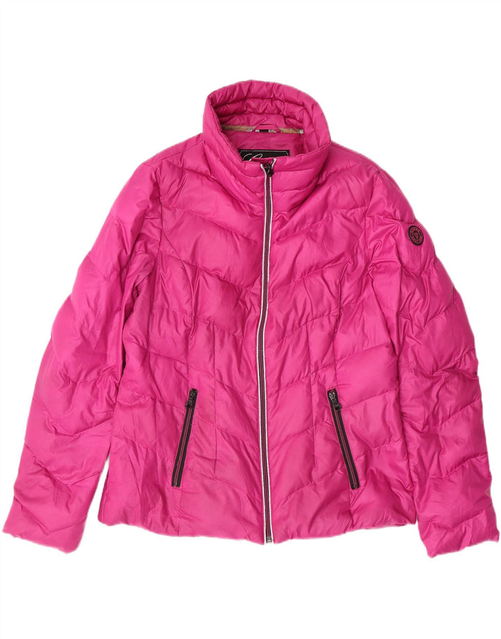 Jaqueta acolchoada feminina GUESS UK16 grande poliéster rosa