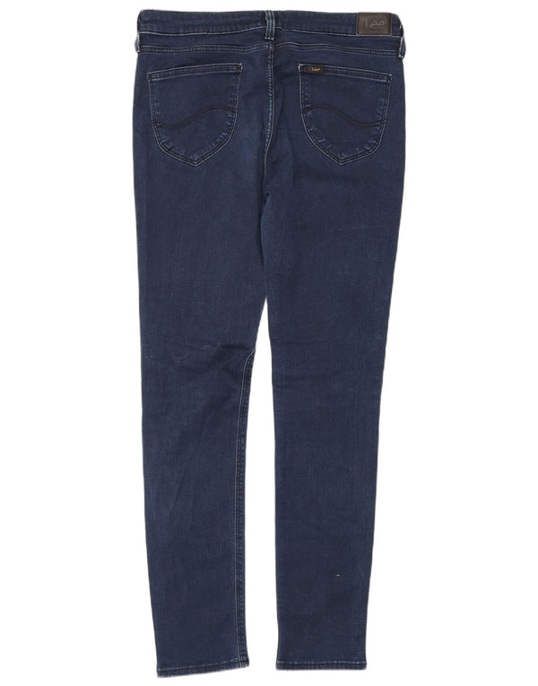 Lee Womens Scarlett Skinny Jeans W32 L33 Azul Marinho Algodão