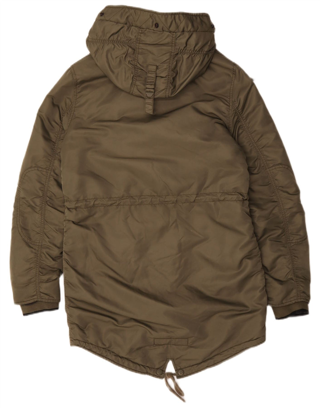 Jaqueta Parka com capuz feminina Superdry UK 10 poliéster verde pequeno