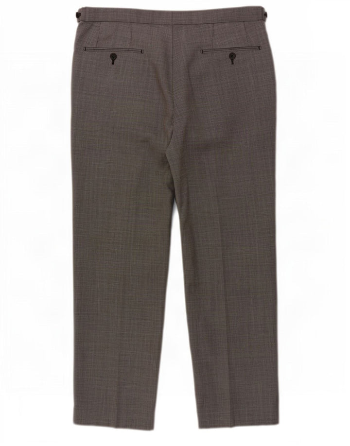 Calça masculina Marks & Spencer Autograph Pegged Suit W36 L31 cinza nova lã