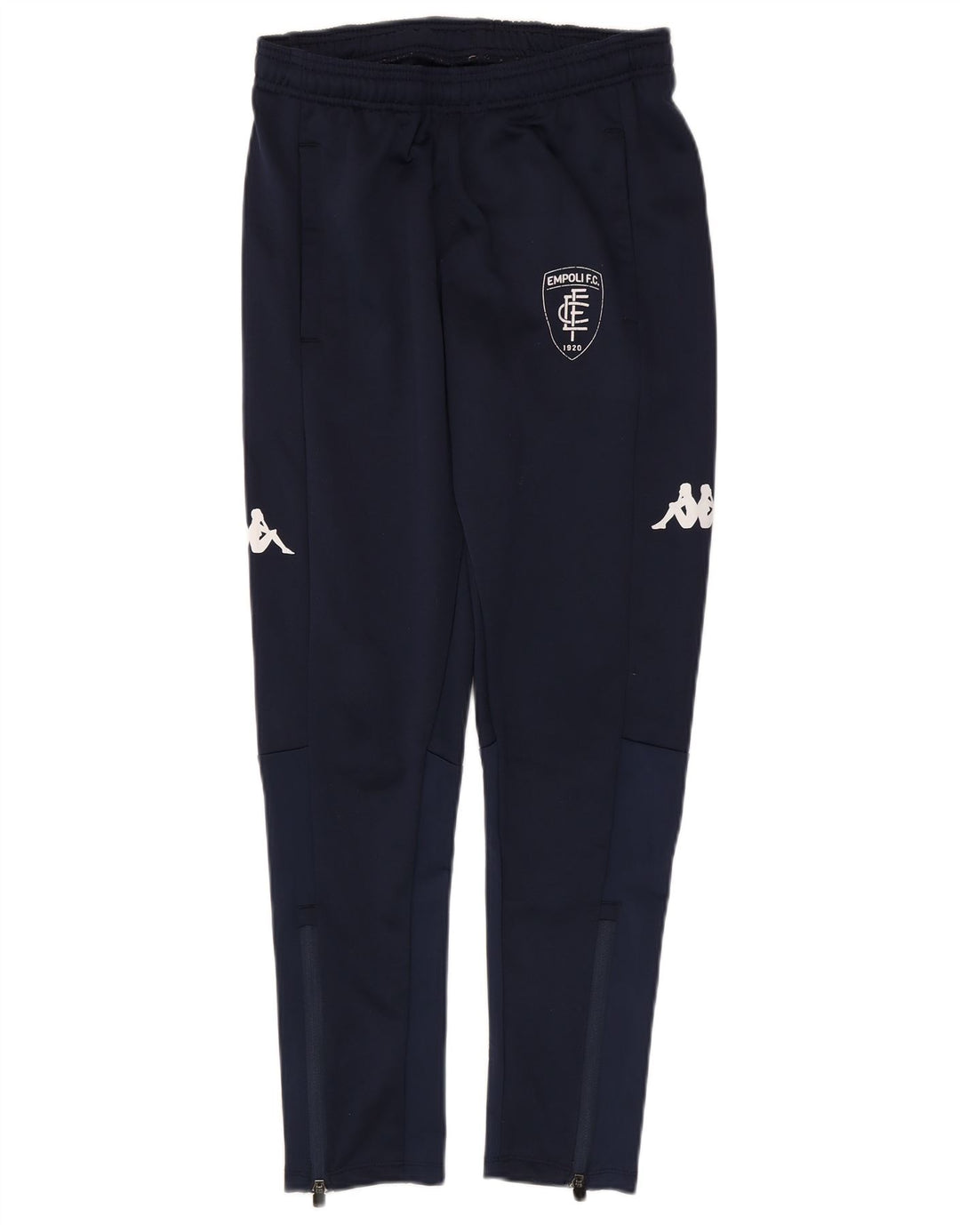 Calça de treino Kappa masculina gráfica pequena azul marinho poliéster