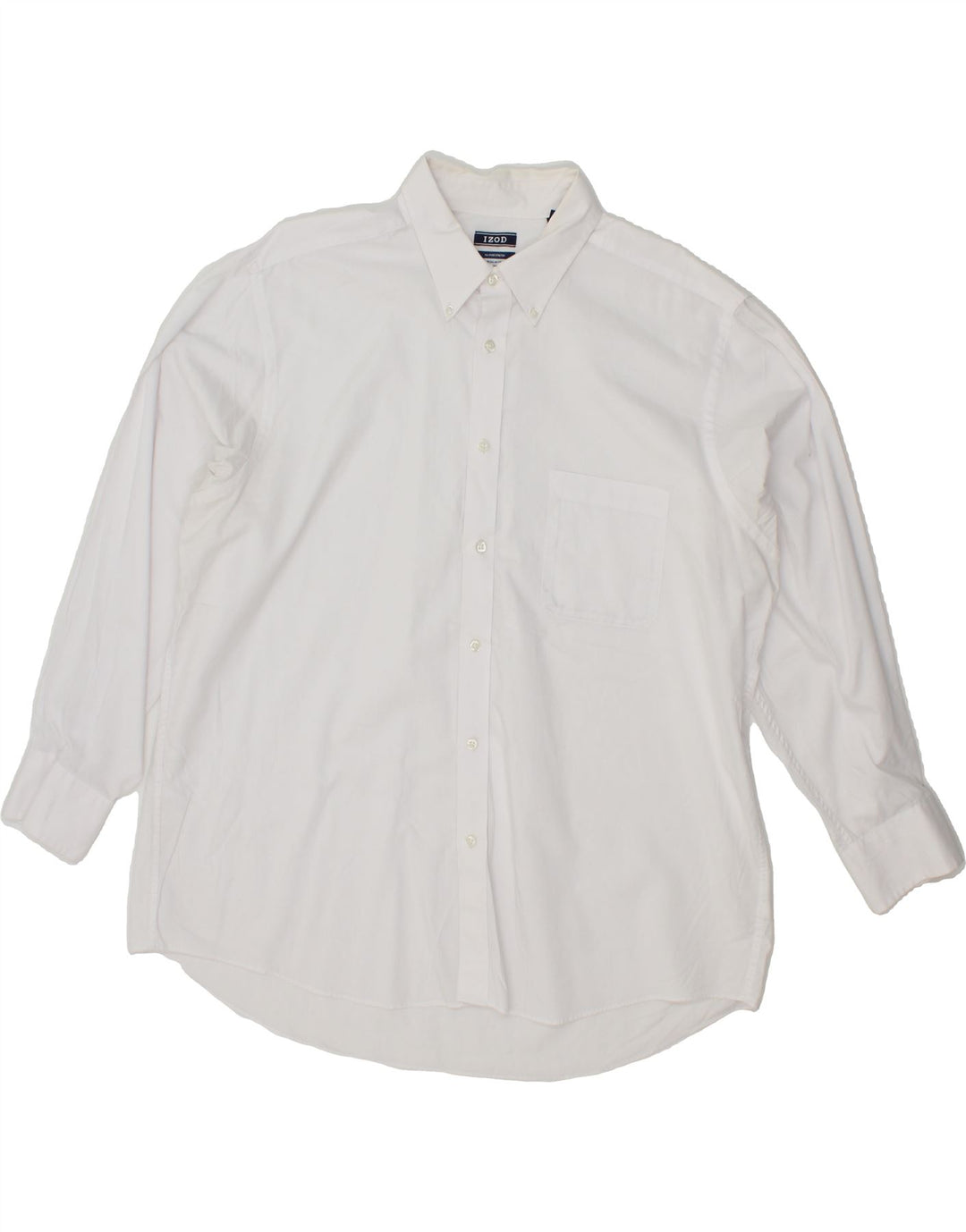 IZOD Mens Regular Fit Shirt Size 17 1/2 XL White Cotton Vintage Izod and Second-Hand Izod from Messina Hembry 