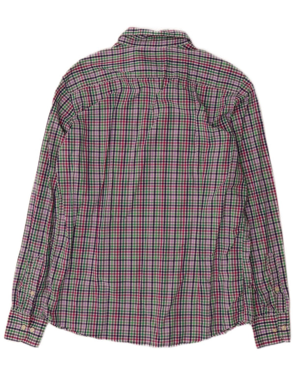 Camisa masculina Barbour Tailored Fit grande algodão xadrez multicolorido