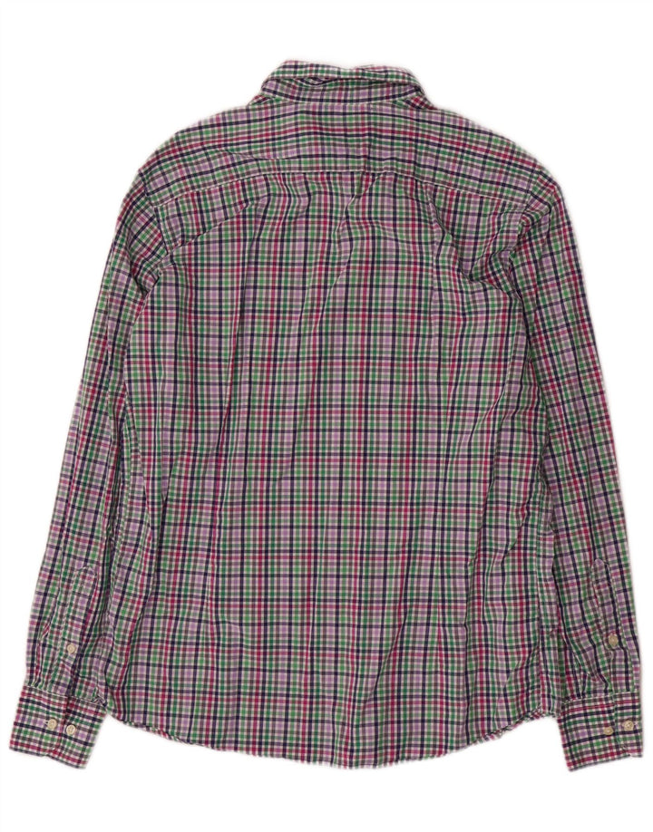 Camisa masculina Barbour Tailored Fit grande algodão xadrez multicolorido