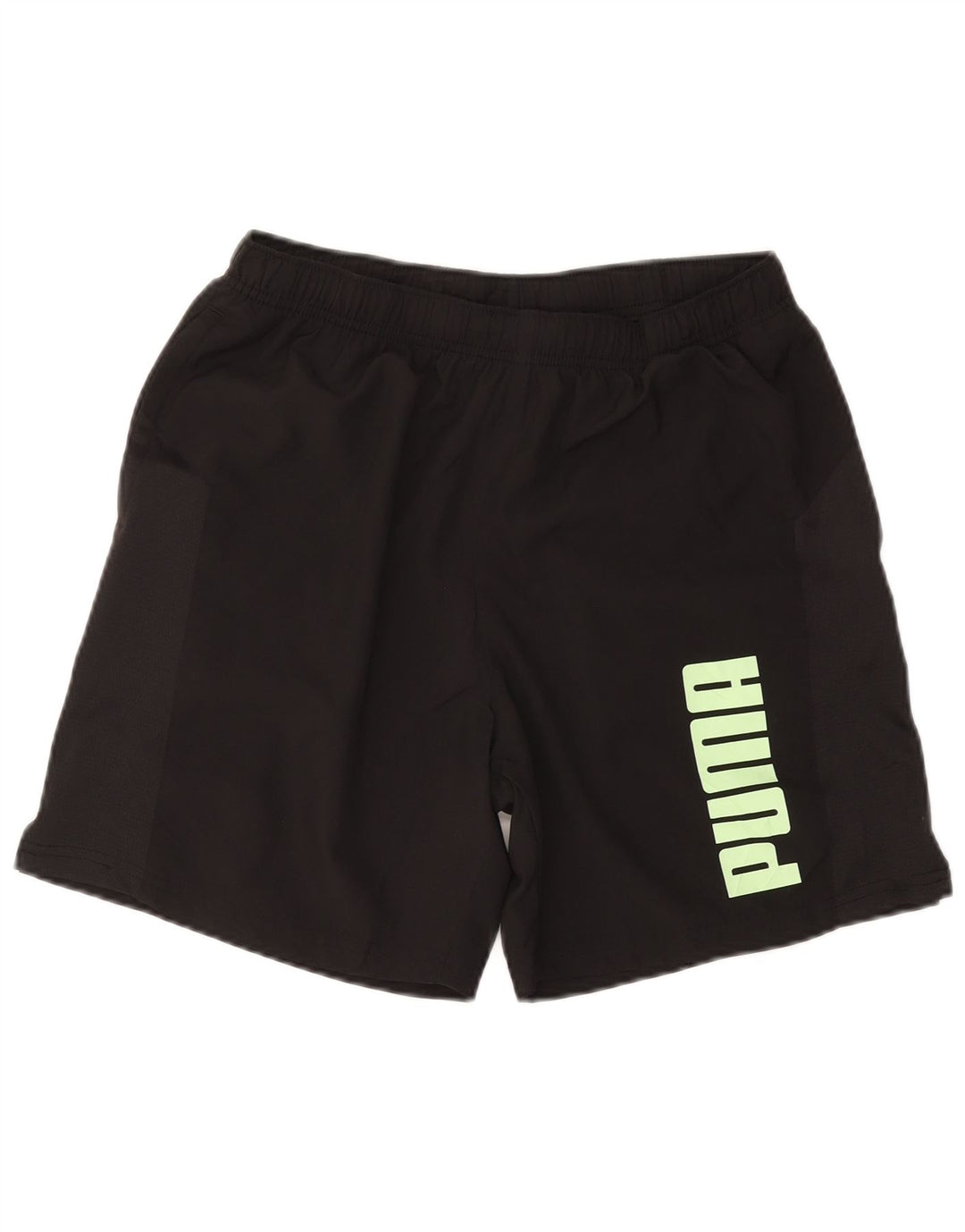 Shorts esportivos gráficos masculinos Puma médio preto poliéster