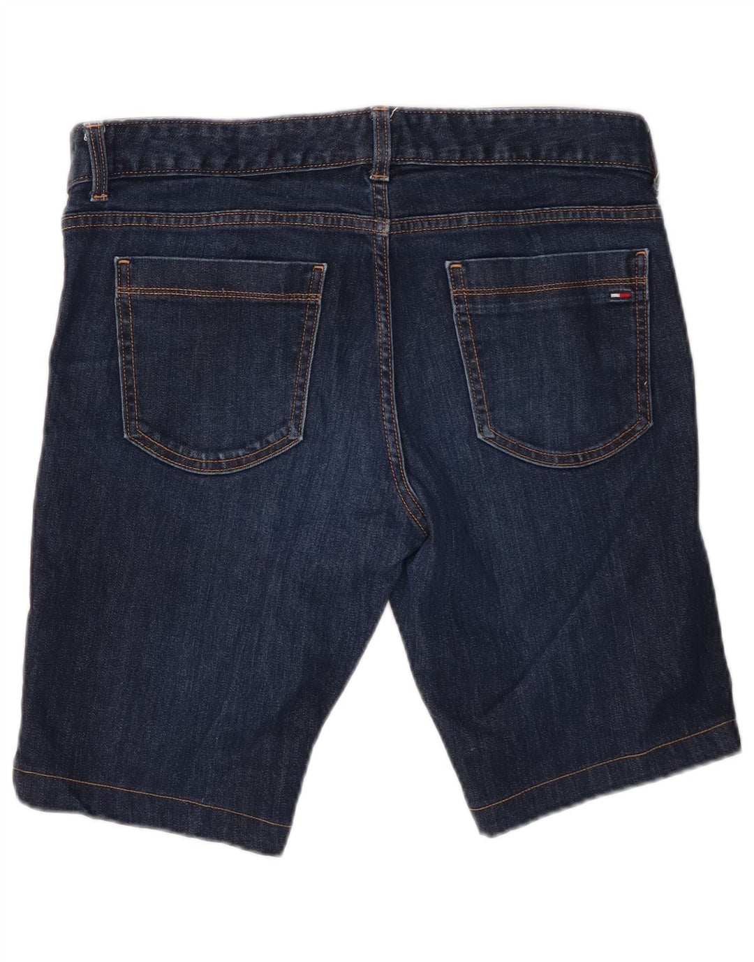 Shorts jeans feminino Tommy Hilfiger US 12 grande W34 azul marinho