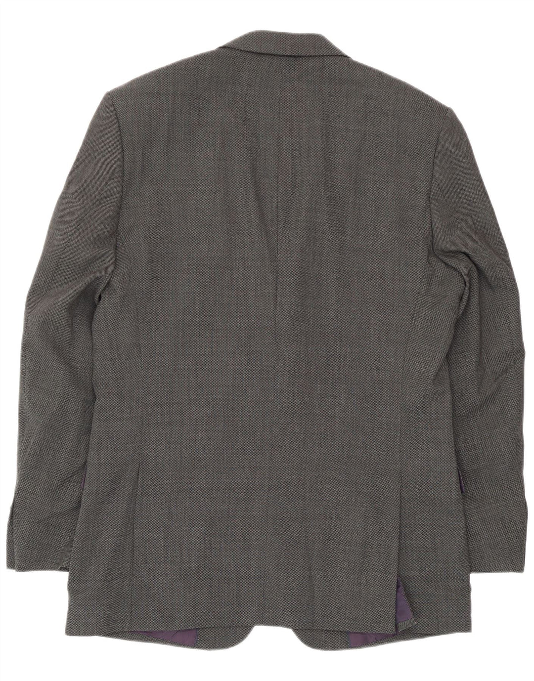 Jaqueta blazer masculina de ajuste regular de 2 botões Marks & Spencer Reino Unido 42 grande cinza