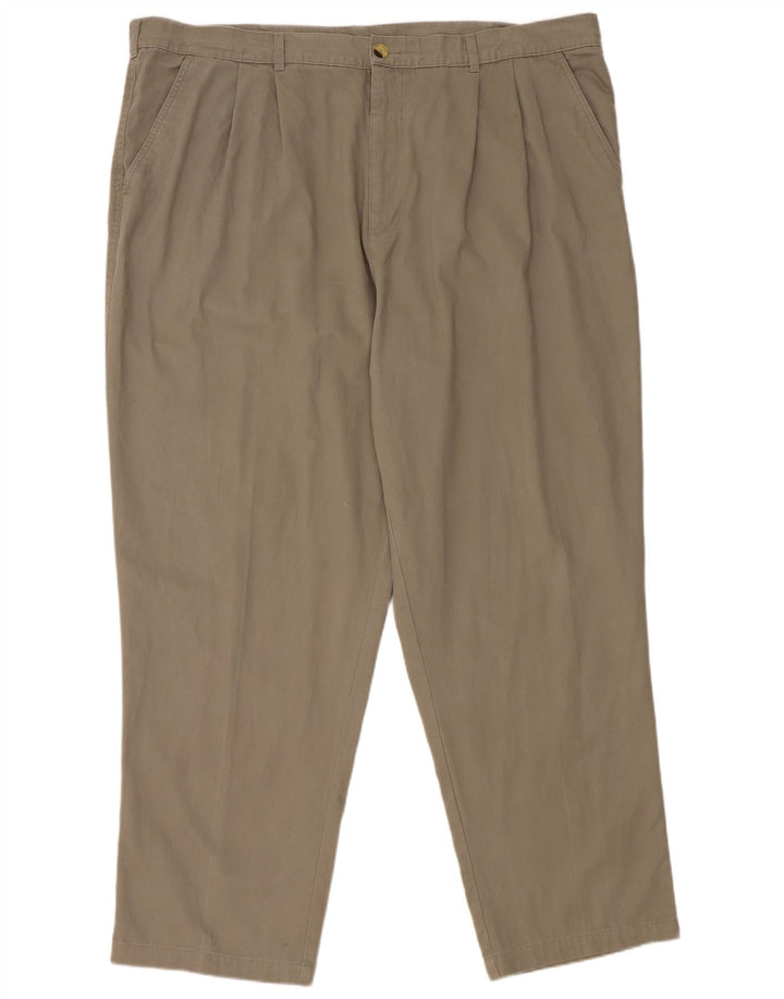 Calça Chino Masculina Essentials Pegged W46 L30 Algodão Cinza