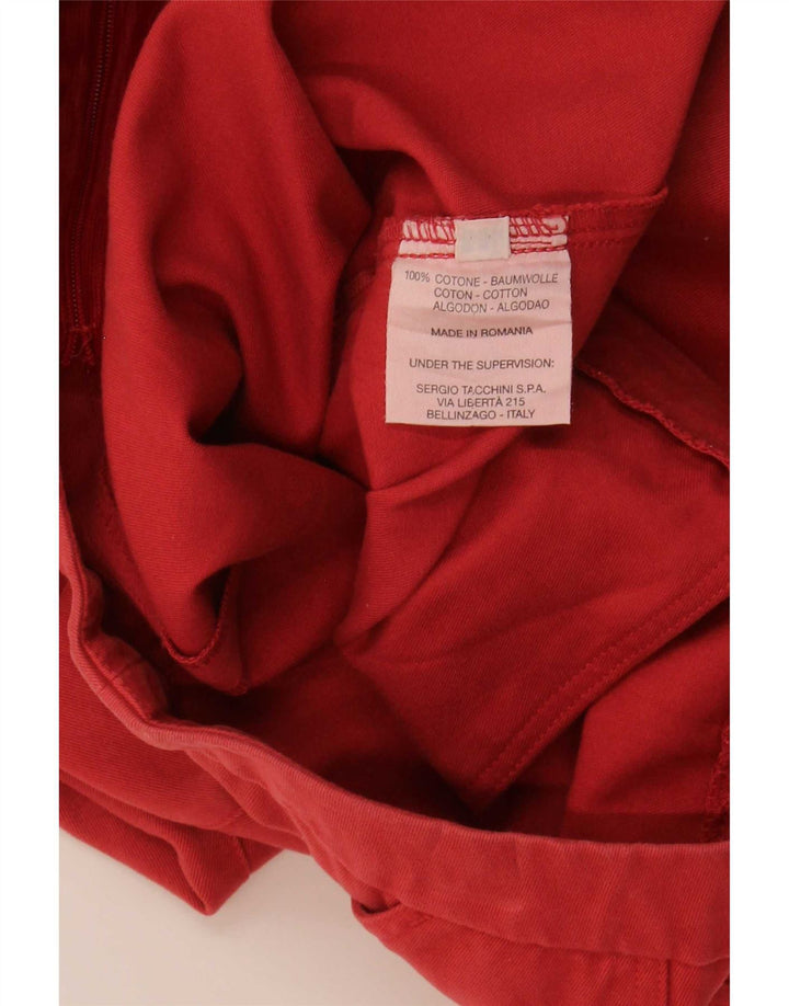 Saia evasê feminina Sergio Tacchini IT 42 médio W30 algodão vermelho