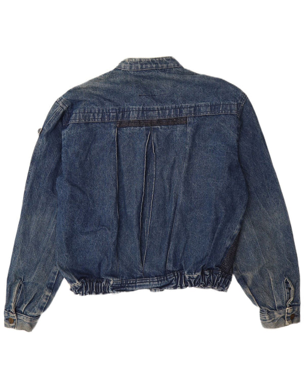 Jaqueta jeans masculina POP 84 UK 42 XL algodão azul
