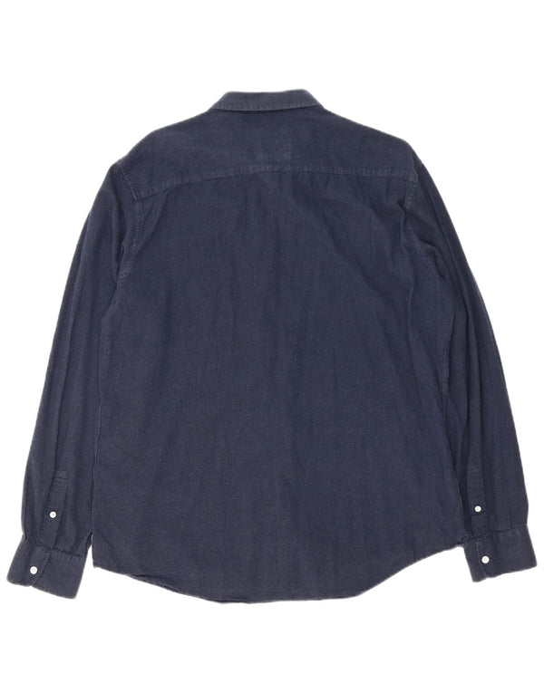 Camisa masculina Armani Exchange XL azul marinho algodão