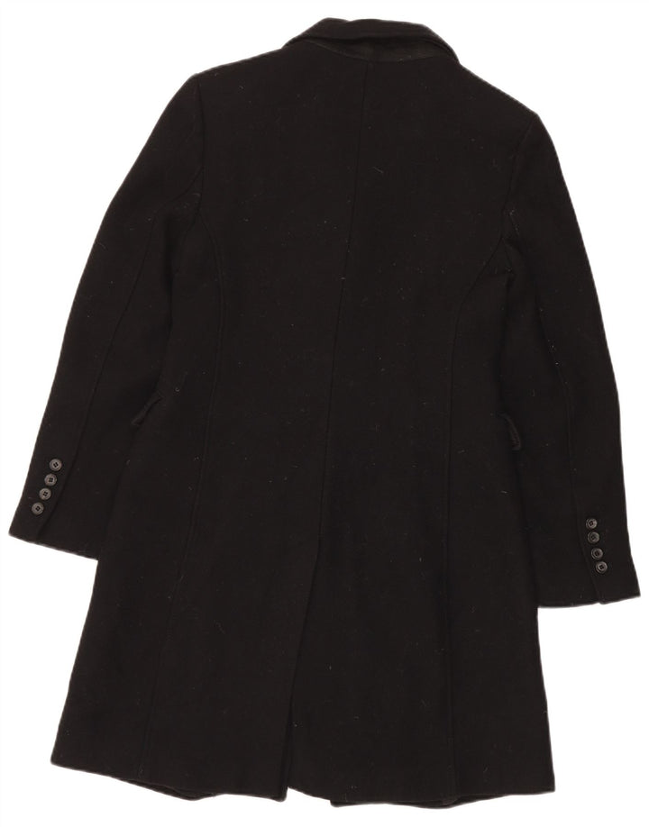 Sobretudo feminino Zara UK 10 pequeno lã preta