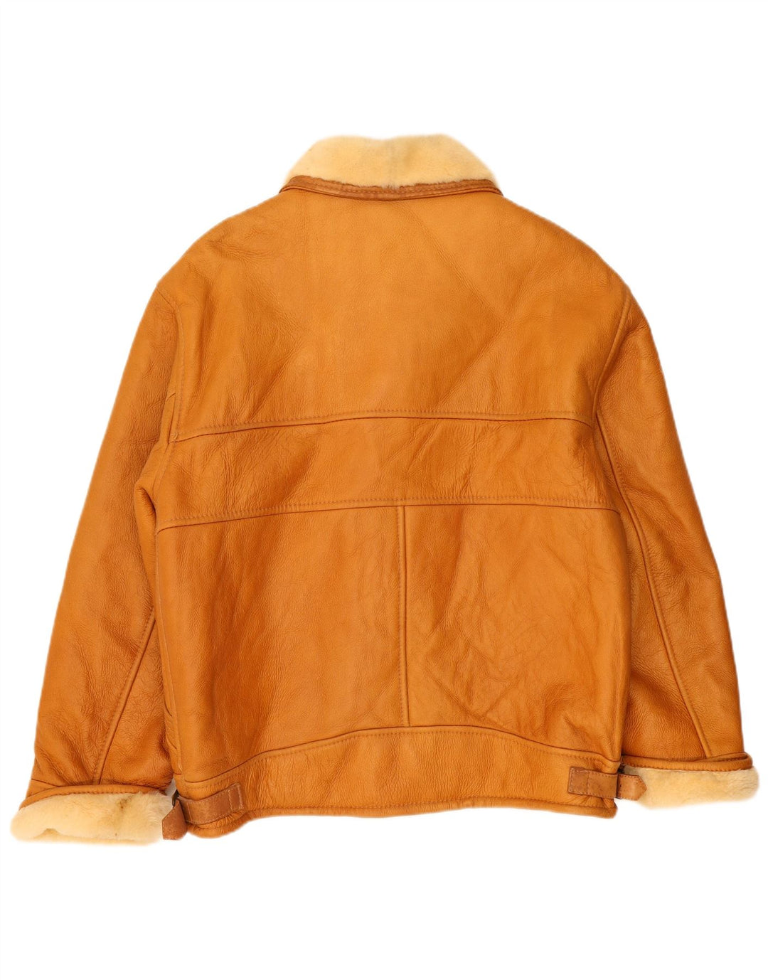 Jaqueta masculina VINTAGE Shearling IT 52 XL Bege Shearling