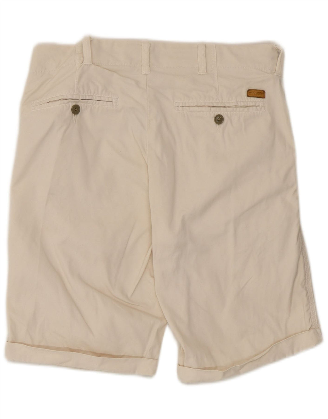 Shorts Chino masculino Woolrich W29 pequeno algodão branco