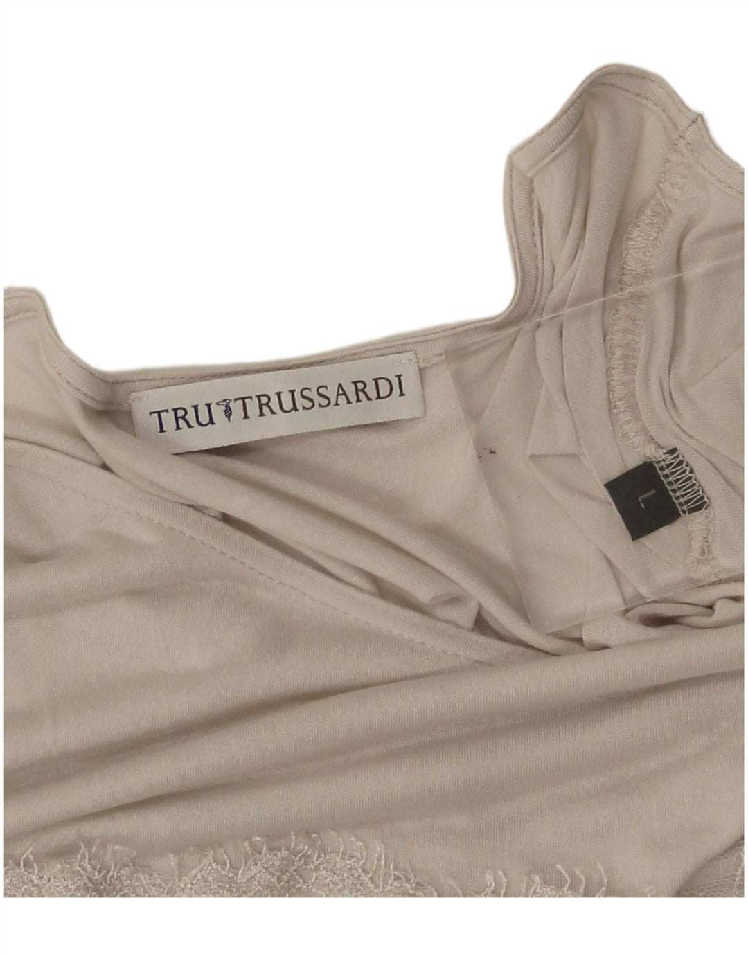 Blusa feminina Trussardi UK 14 grande bege
