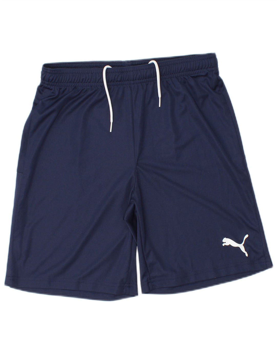 Shorts esportivos masculinos PUMA pequenos azul marinho