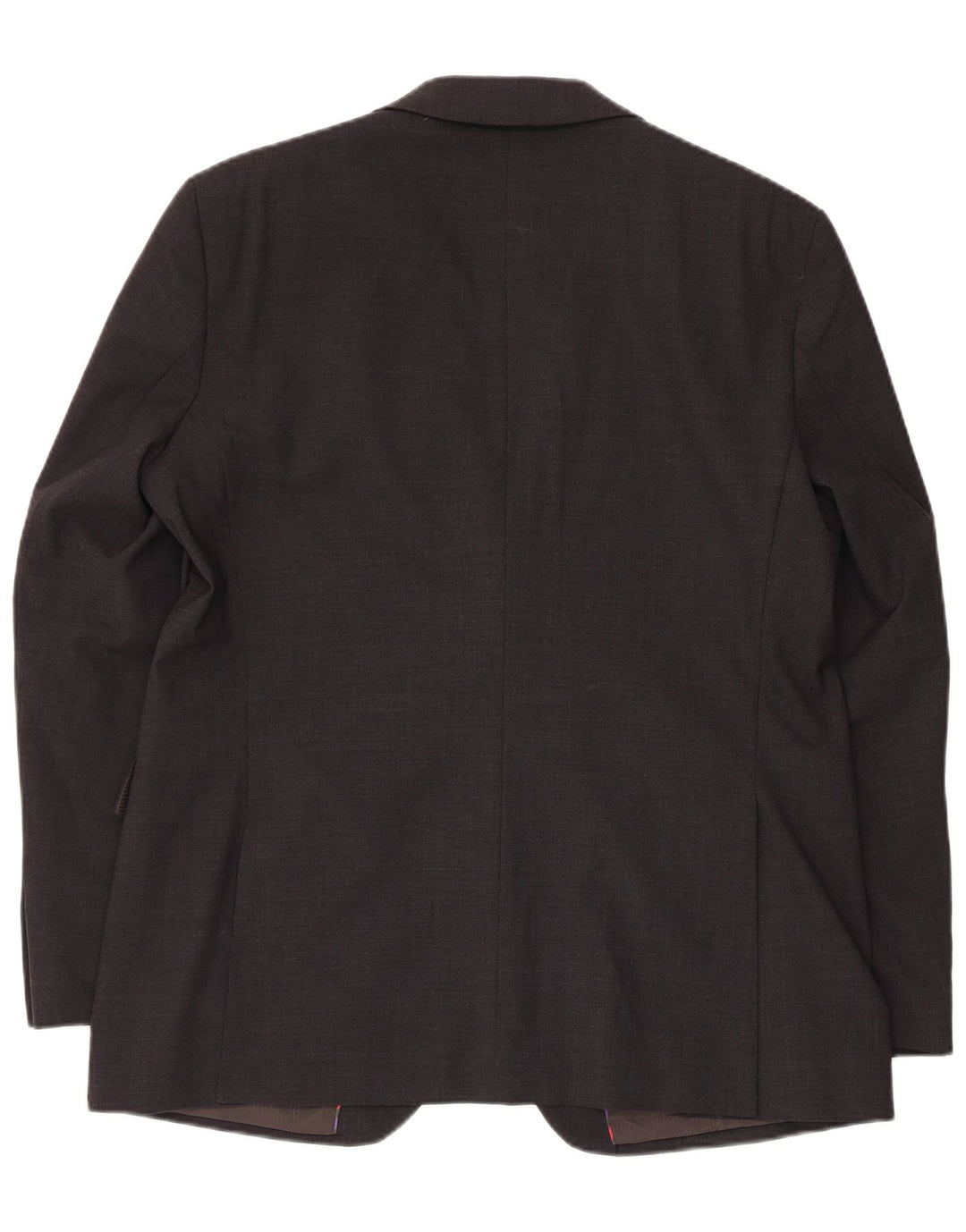 Jaqueta blazer masculina de 2 botões Jeff Banks Reino Unido 42 XL lã cinza