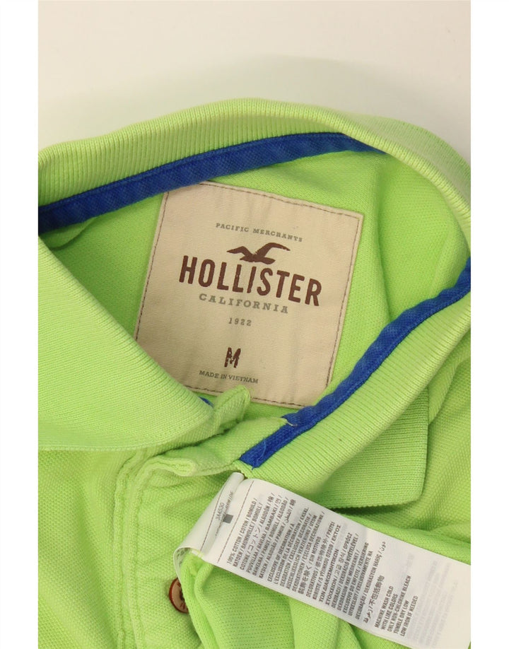 Camisa polo masculina HOLLISTER de algodão verde médio