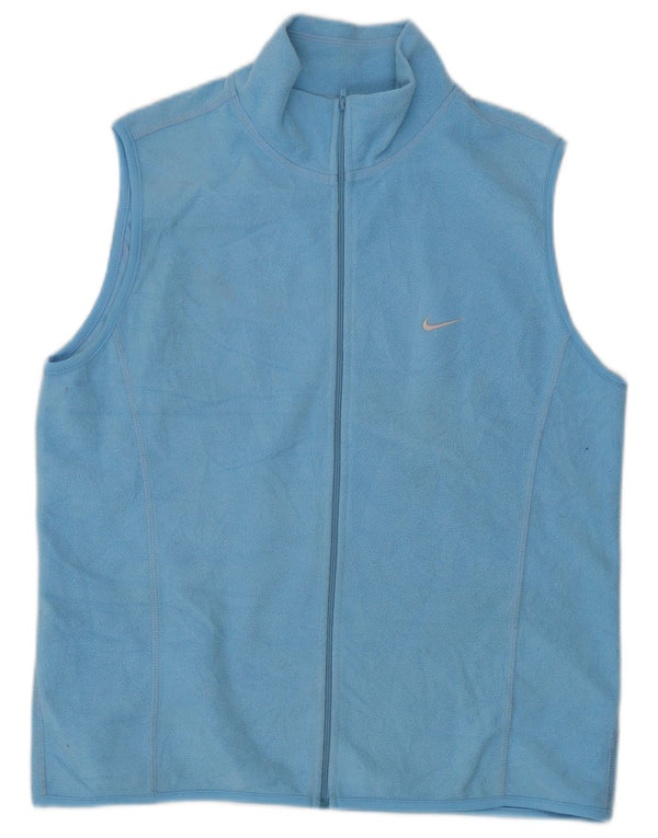 Nike Womens Fleece Gilet UK 14 Grande Azul Poliéster