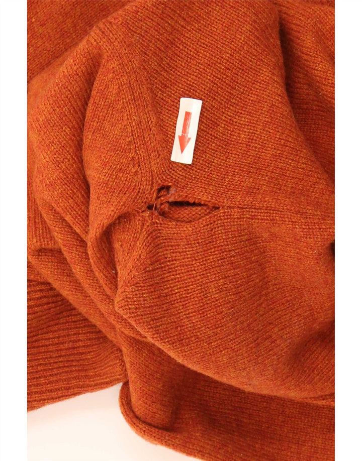 Suéter masculino Kappa com zíper e gola XL laranja