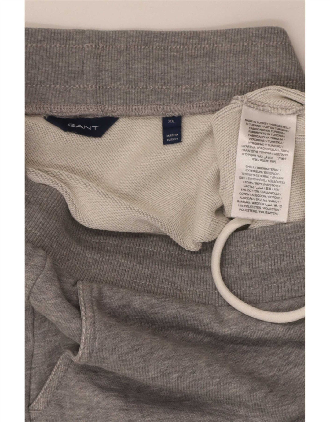 Mini saia feminina Gant UK 18 XL algodão cinza