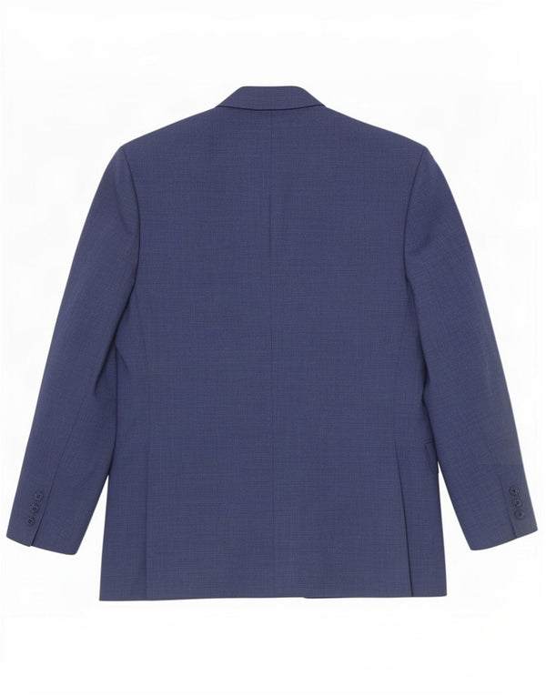 Jaqueta blazer masculina Marks & Spencer curta de 3 botões Reino Unido 38 azul médio