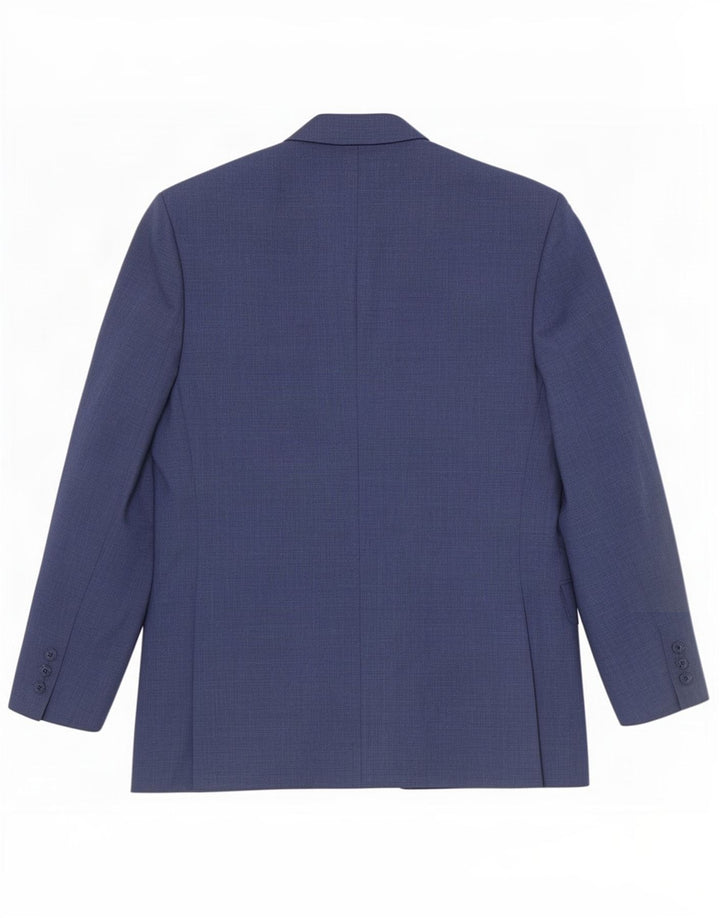 Jaqueta blazer masculina Marks & Spencer curta de 3 botões Reino Unido 38 azul médio