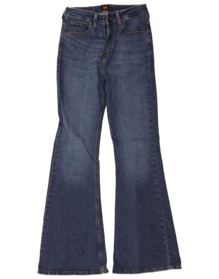 Lee Womens Breese Flared Jeans W29 L31 Azul Algodão