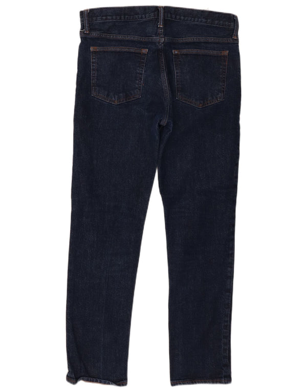 Gap Mens Slim Jeans W31 L30 Azul Marinho Algodão