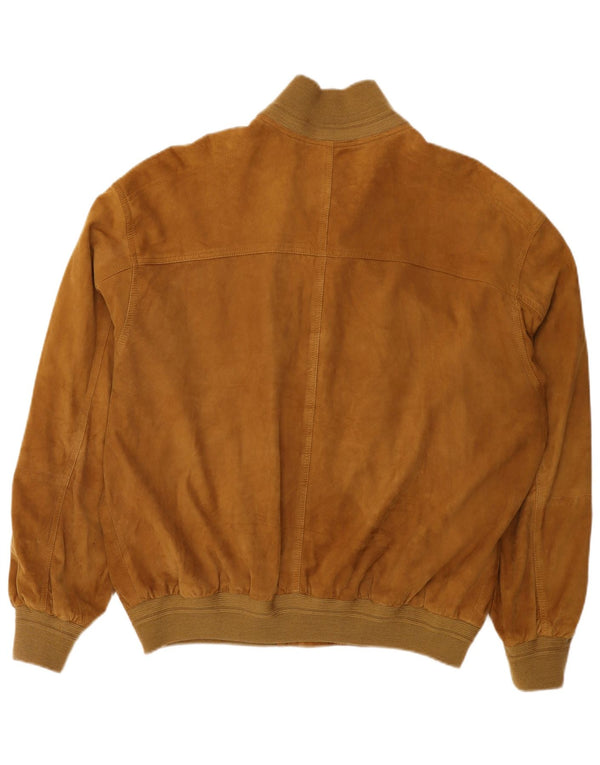 Jaqueta bomber masculina de camurça Conbipel IT 56 2XL couro bege