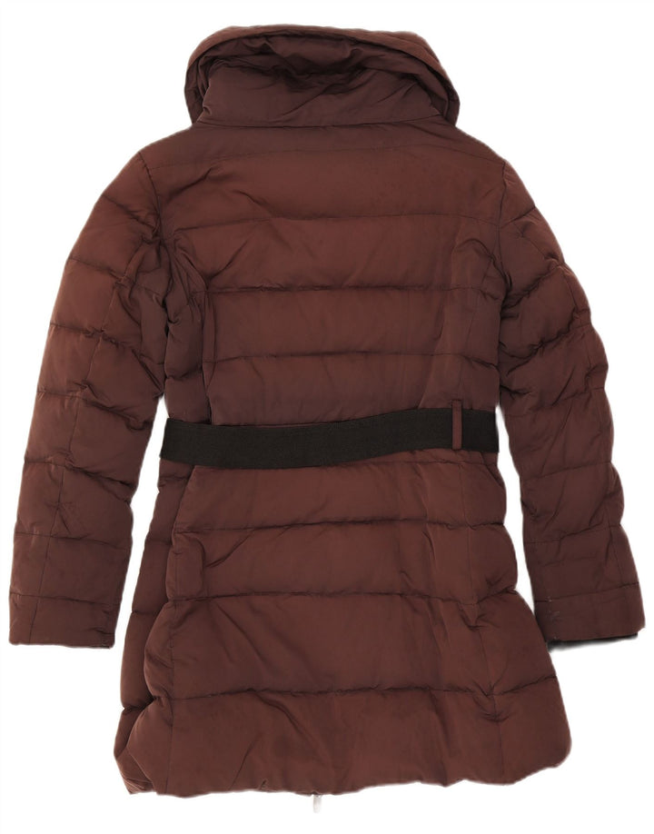 Casaco acolchoado feminino Zara Reino Unido 16 grande marrom