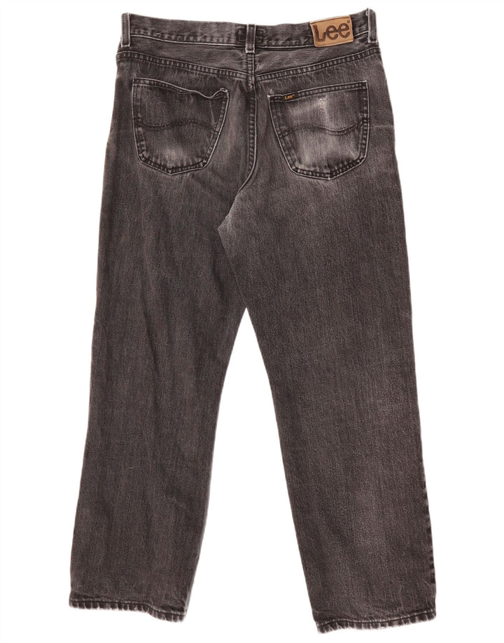 LEE Masculino Brooklyn Straight Jeans W36 L27 Algodão Cinza