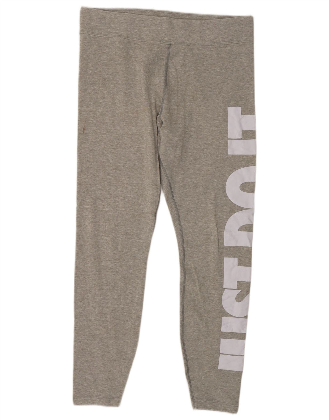 Leggings Nike Crop Graphic Femininas UK 14 Grande Algodão Flecked Cinza